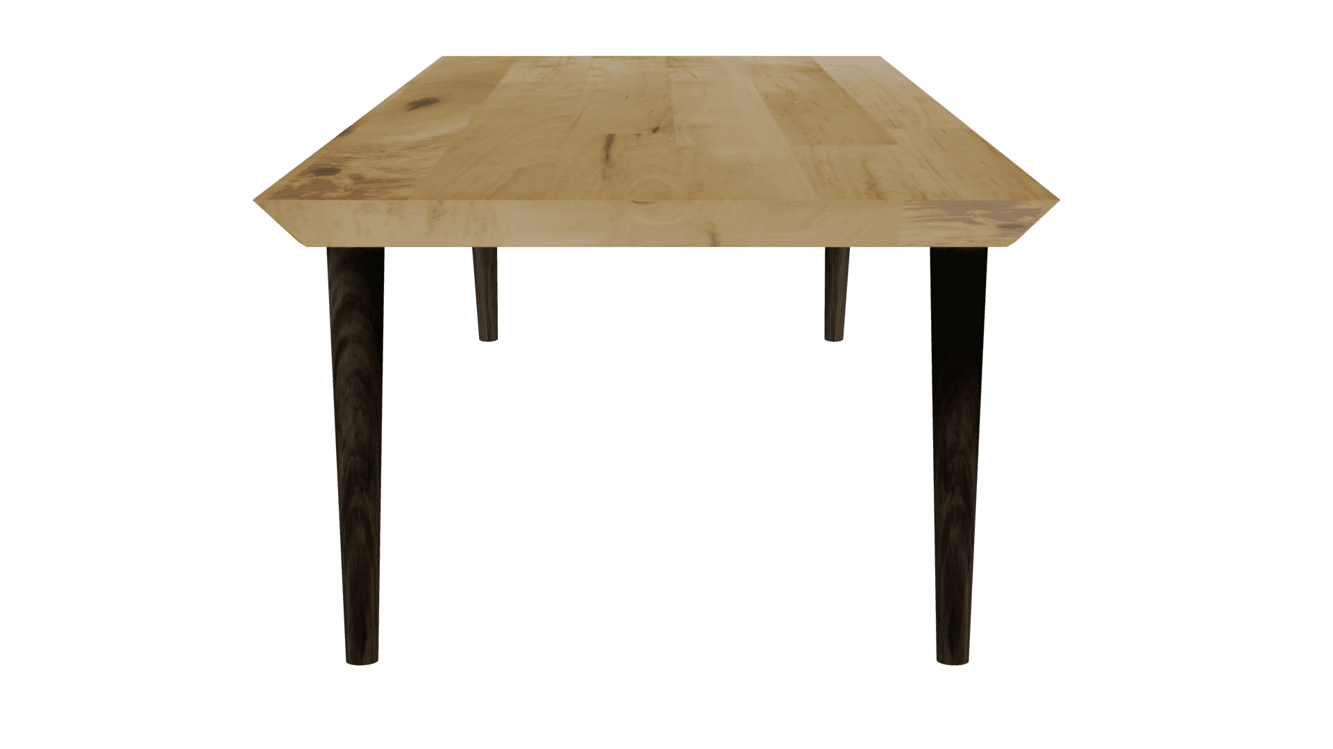 Dinner table side pine wood large table side