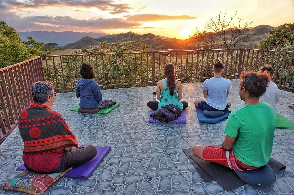 Tibetan Yoga practicioners in Costa Rica