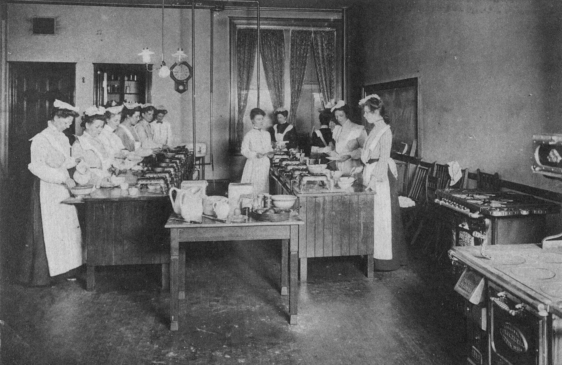 Domestic Science Kitchen at the YWCA - DPLA - 2c0dc01a44a66ad8d89bb7eb88d55406