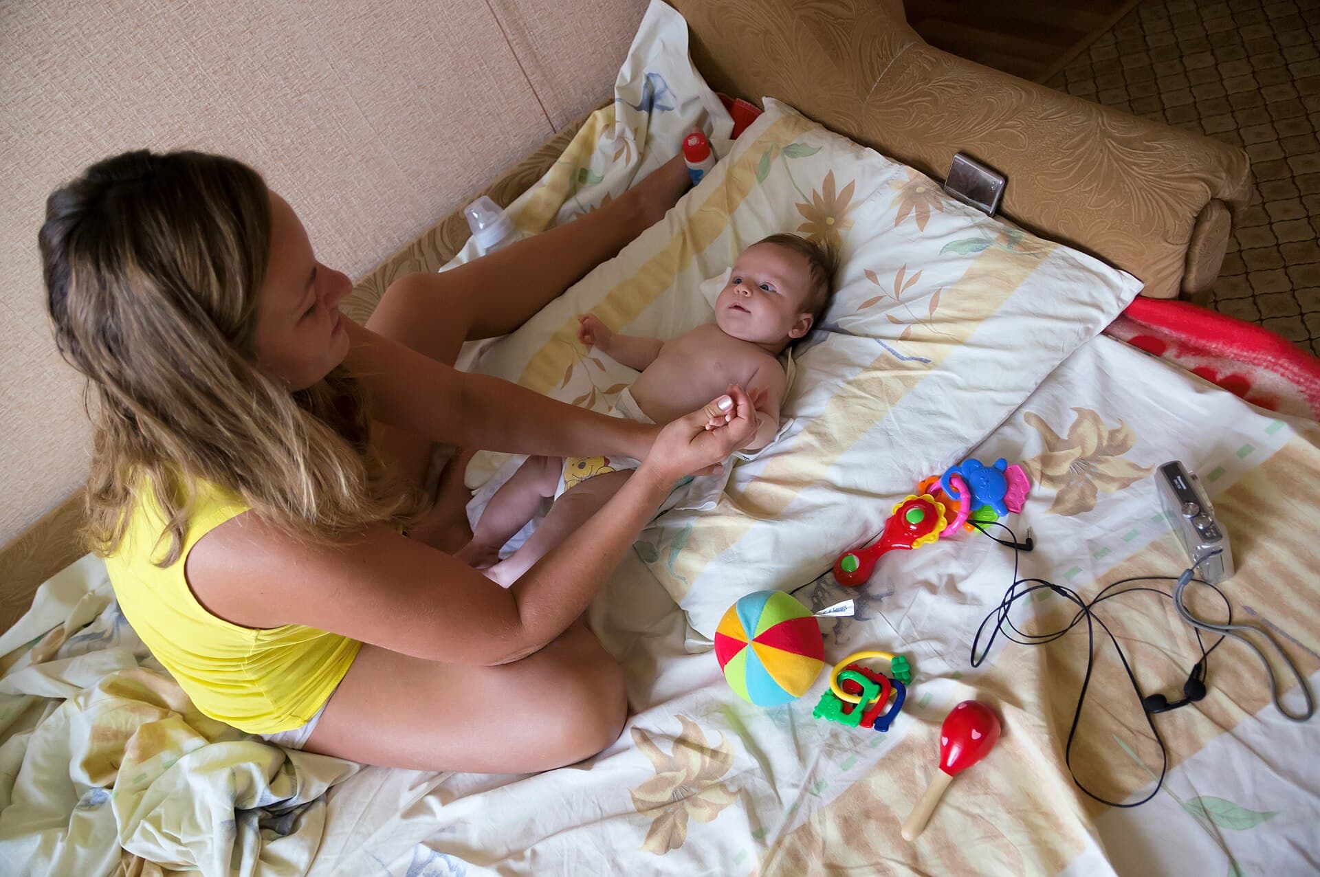 Mother and baby, Baby care, Moscow, Russia
