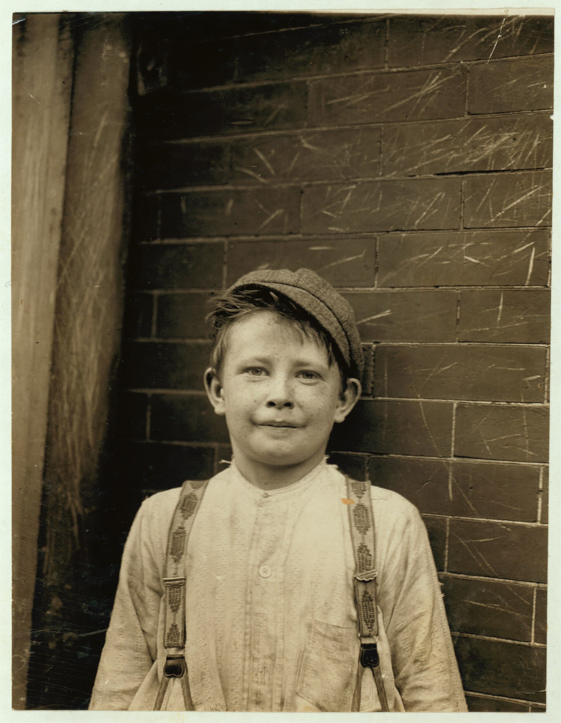 Donald Mallick, ('Happy'), 203 King Street. 9 years of age, selling newspapers 5 years. Average earnings 35 ce