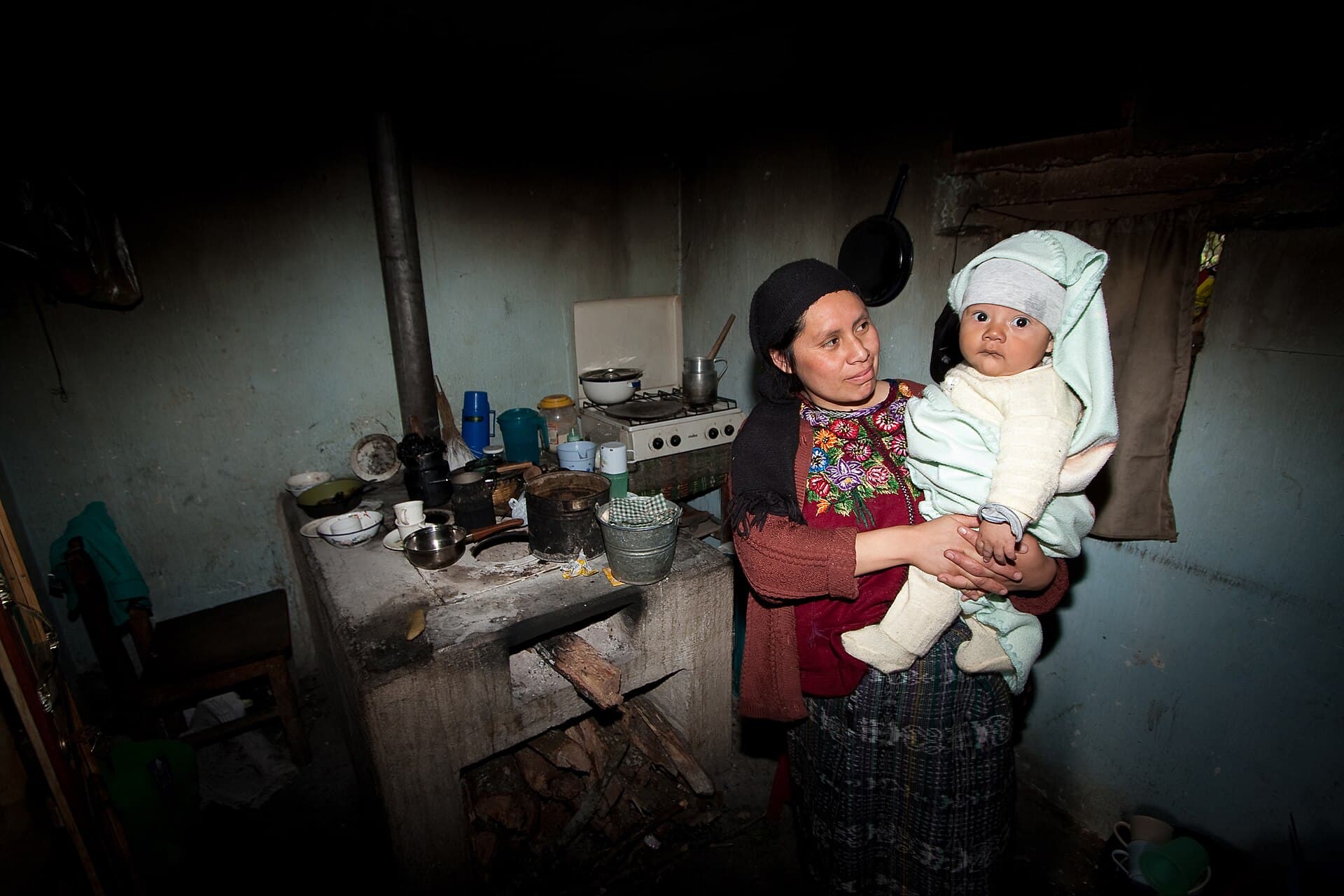 Baby and Mother in Momostenango