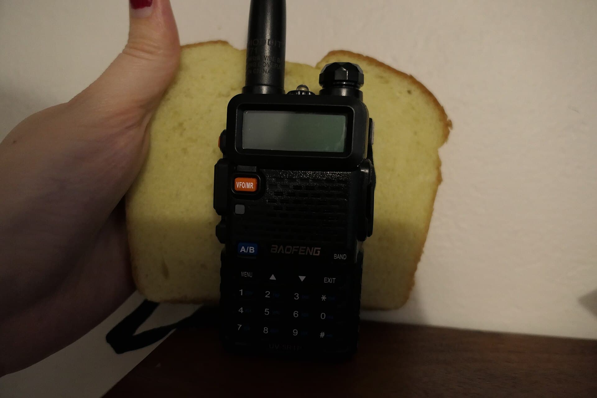 Bread behind Baofeng UV-5R
